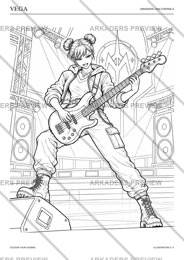 Vega Coloring Character Sheet — preview 10
