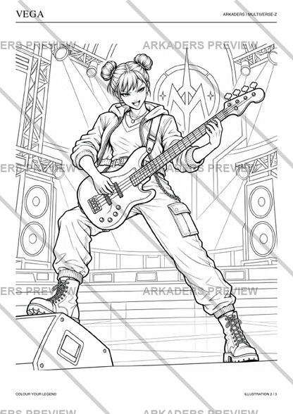 Vega Coloring Character Sheet — preview 10