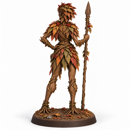 veyra Treebas druid — painted colour reference, back