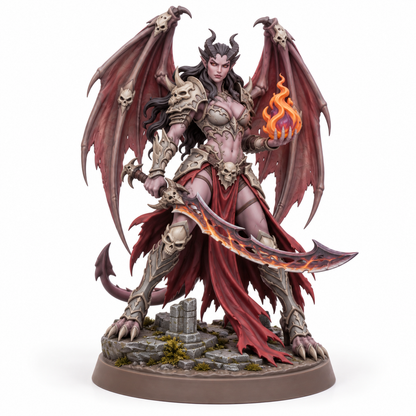 Vhalyra exclusive pose painted miniature