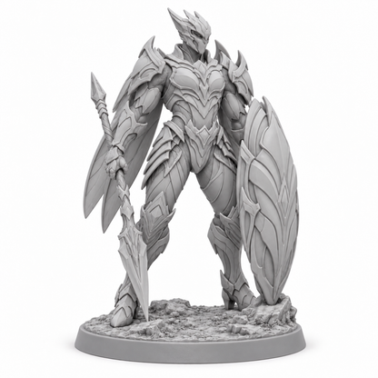 Zyrax Khel Hive Sentinel — grey resin miniature